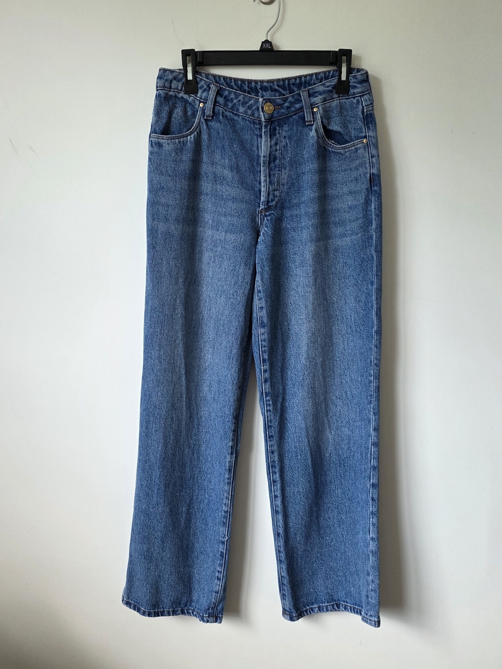 KUT from the Kloth Wide Leg Jeans High Rise Denim Blue 100% Lyocell Tencel Sz 6